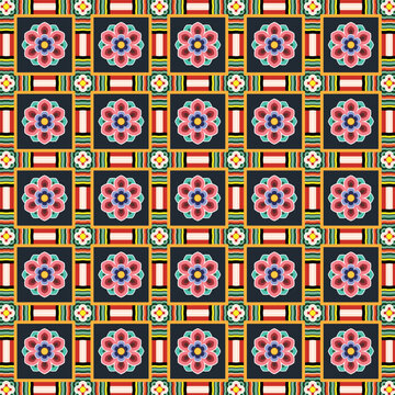 Korean traditional pattern design illustration.