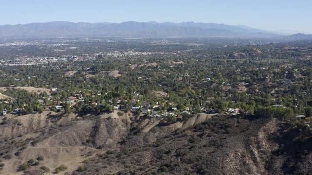 Community Near Corbin Canyon Park Woodland Hills Los Angeles California Drone 