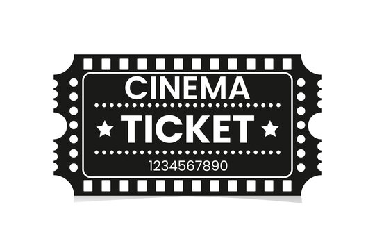 Vintage Cinema Ticket Vector Design | Retro Movie Admit Pass Template