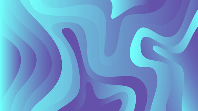 abstract blue gradient background with waves