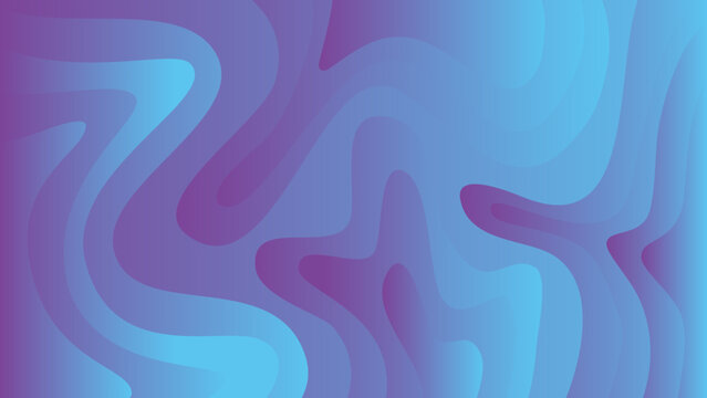 Blue and Purple Gradient Swirls Abstract Background