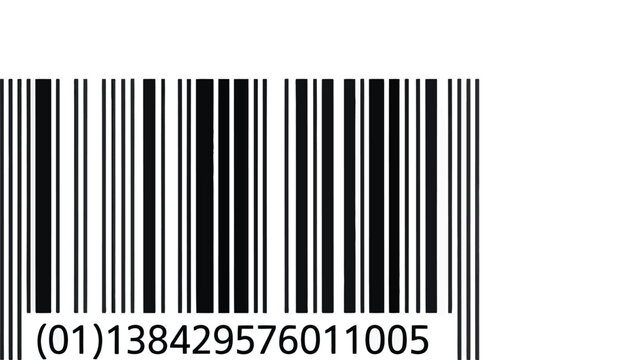 Barcode illustration black and white barcode design with phone number UPC EAN style minimal vector clean scan code graphic concept