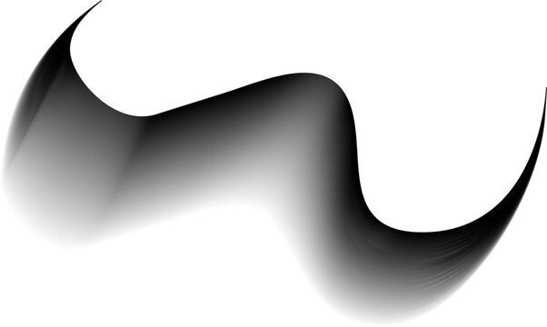 Bottom border cutout with wavy contour and curved silhouette.