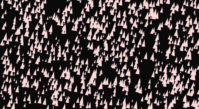 Abstract geometric triangle pattern motion animation background, with color shifts