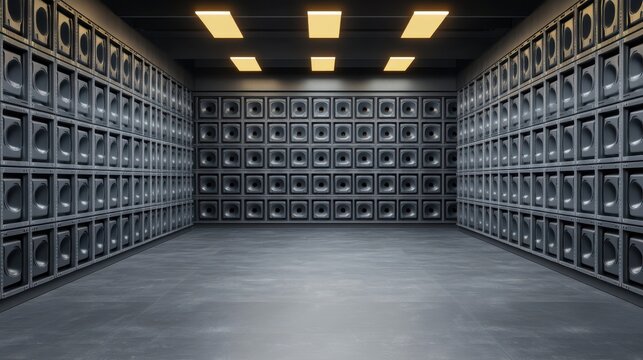 Industrial Vertical Lift Module Packed with Items in Warehouse