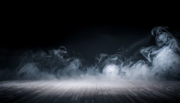 soft blurred smoke drifting along a black background floor offering a realistic and atmospheric overlay for cinematic trailers title sequences promotional designs text overlays and openers