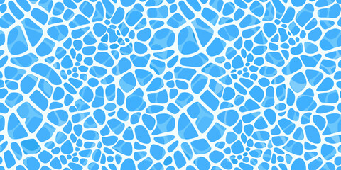 Obraz premium abstract light blue organic pattern on white background