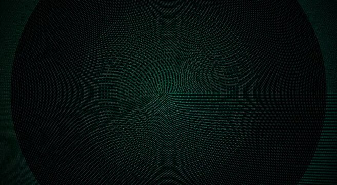 Abstract green circle pulse motion animation background, with digital wave patterns