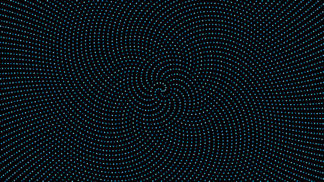 Dotted Spiral Pattern Background Blue Cyan Wave