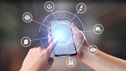 Obraz premium Compliance ensures alignment with standards, laws, and policies. A strong compliance system helps enforce regulation, protect organizations, and improve global compliance transparency. Spire
