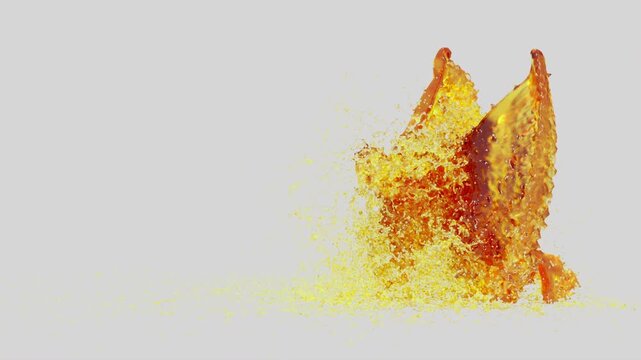 Oil Breakdance Character Dance Motion with Alpha Matte
