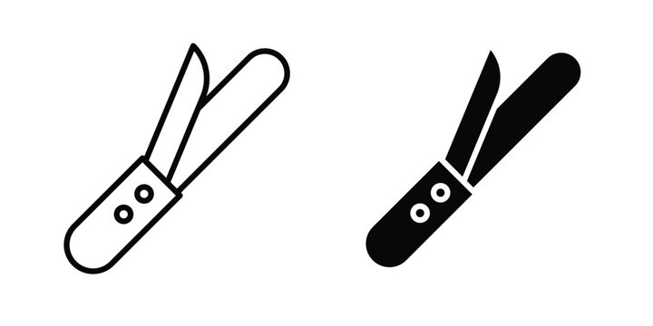 Hair curler icon simple vector set