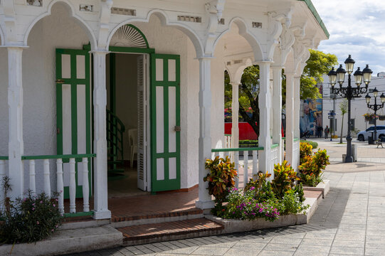 The Kiosko de Puerto Plata, located in the city center in the middle of Independence Park, Dominican Republic.