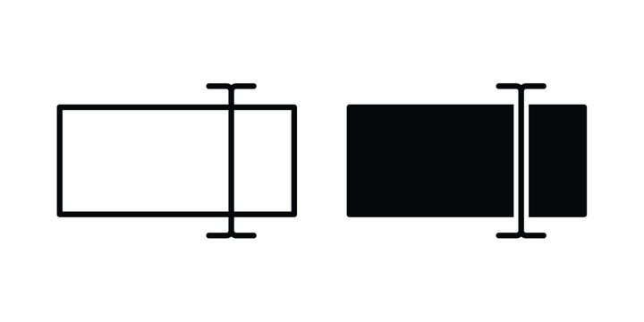 Rename icon simple vector set