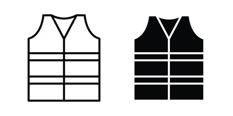 Vest jacket icon simple vector set © basit
