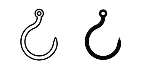 Winch hook icon simple vector set © basit