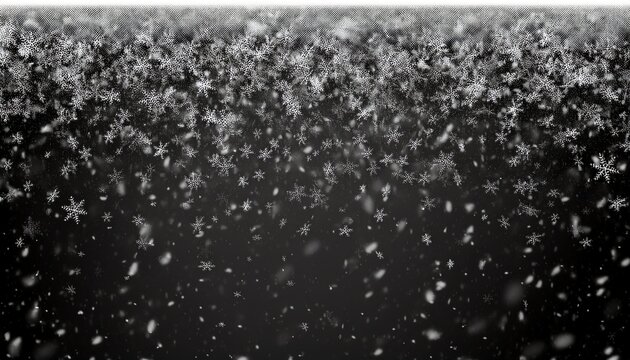 transparent and seamless white snow falling down design background