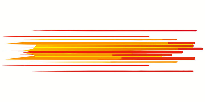 horizontal motion speed lines for comic book white background .vector

