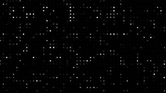 Animated abstract technology dark background random dots and grid 4K.Animated abstract technology random dots and grid 4K on black background. Abstract background digital dot loop black and white.
