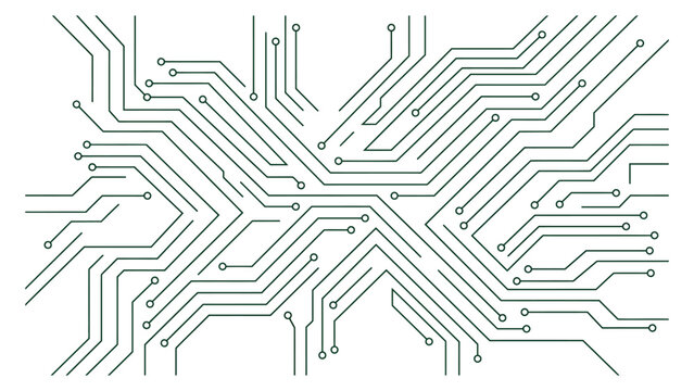 Green circuit board design pattern.