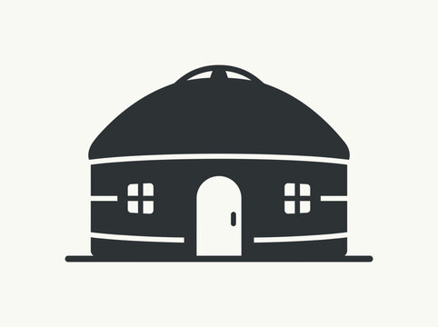 Traditional Yurt House Structure Icon.