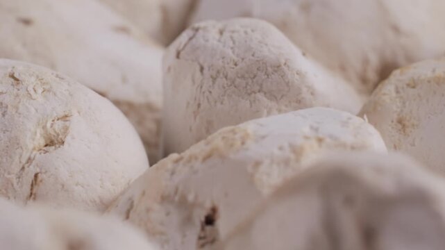 White chunos potatoes from Peru, chuno food from potato, bolivian peruvian traditional dish. 