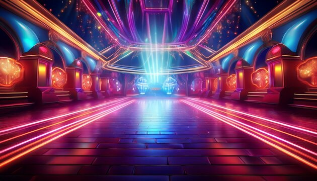 bright lights big prizes energetic game show background