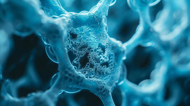 In this closeup capture a liquid electrolyte solution containing nanoparticles is seen filling the pores of a nanostructured electrode material. The use of nanomaterials in