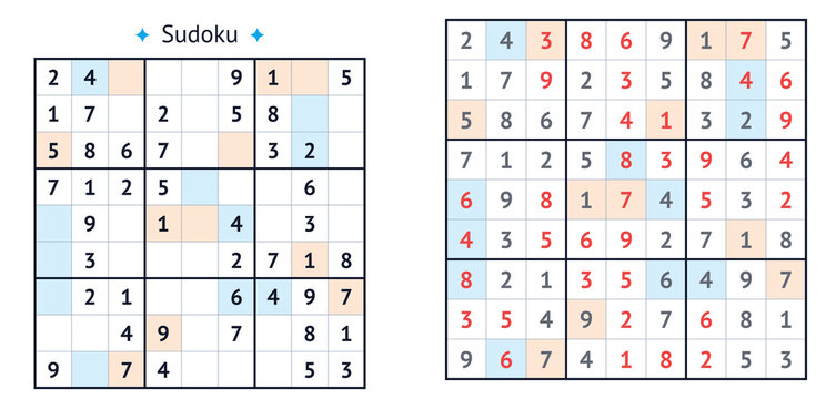 Sudoku puzzle with even and odd numbers in grid format  