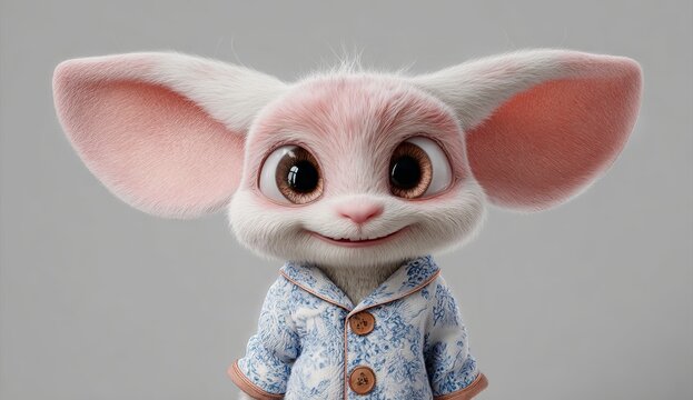 Animated Mouse Character in Pajamas 5fea6d54 photo