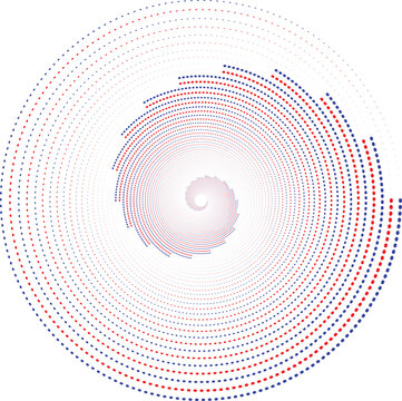 Radial Spiral Dot Pattern
