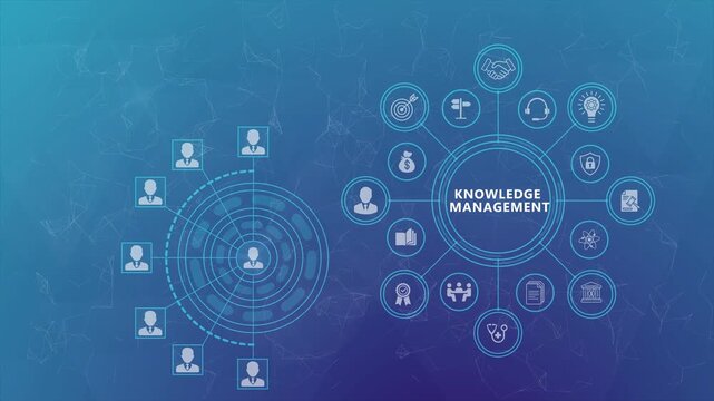 Knowledge Management Animation with Connected Information Systems and Smart Business Workflow Visualization