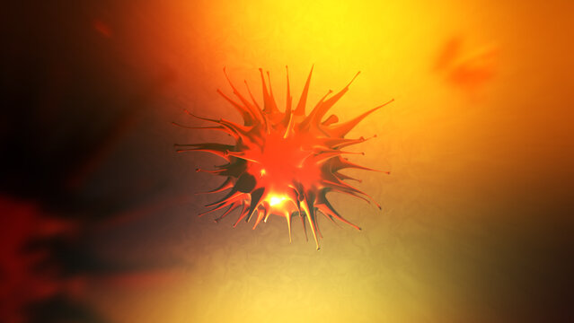 3D Simulation of Rubella Virus in Children's Body
