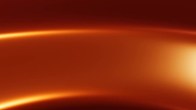 Futuristic Warm Orange Abstract Background with Glowing Horizon Lines