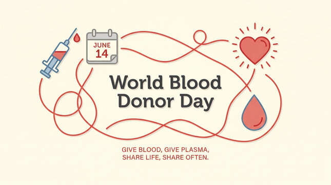 World Blood Donor Day Celebrate generosity and save lives with blood donation on June 14th