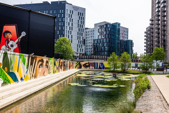 The new Union Park has been designed with community at its heart, steps away from the iconic Olympic Way and National Stadium. Shot 6 May 2026.
