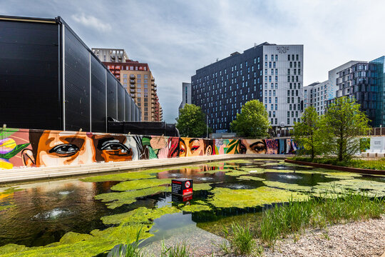 The new Union Park has been designed with community at its heart, steps away from the iconic Olympic Way and National Stadium. Shot 6 May 2026.