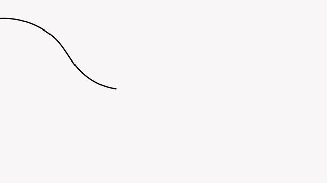 Minimalist continuous line drawing animation of a square gift box with a bow, isolated on a clean white background. Modern one-line art concept.