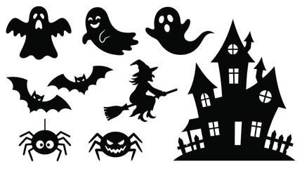 Obraz premium set of halloween icons
