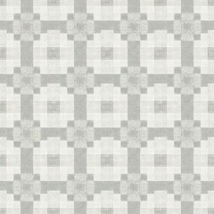 Naklejka premium Subtle Gray Geometric Textile Pattern Repeating on Neutral Fabric Background
