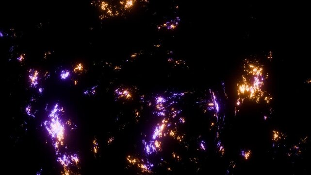 Dark glowing sci-fi tunnel animation background 4k vj loop wallpaper 