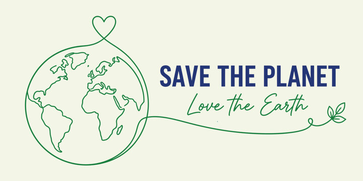 Save the planet earth eco friendly awareness
