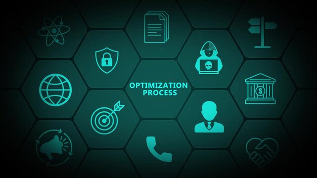 Optimization Process Visualization with Advanced Workflow Controls and Interactive Digital Technology System 4k visuals