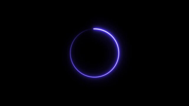 Loading Circle, Video. icons on slow internet and load gradient round eclipse.Loading,target, intro, alpha. Glowing flow circle background,4k video.