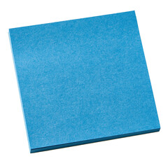 Fototapeta premium A blank square sticky note in a soft, light blue pastel color, featuring a completely smooth surface with no text.