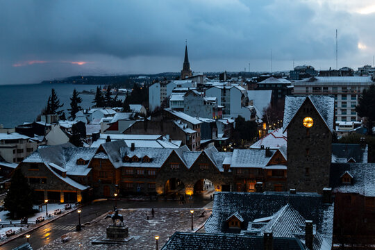inverno com neve e frio em Bariloche Argentina 