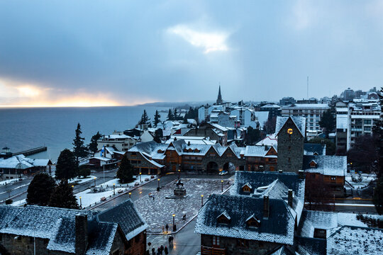 inverno com neve e frio em Bariloche Argentina 