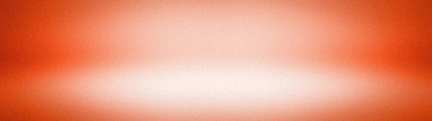 Fototapeta premium Wide luxury abstract background with vibrant orange, peach, and white grainy texture