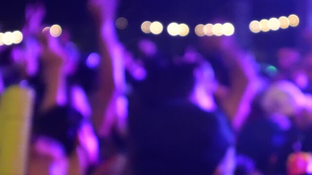 Crowd of Asian people and Electronic Dance Music