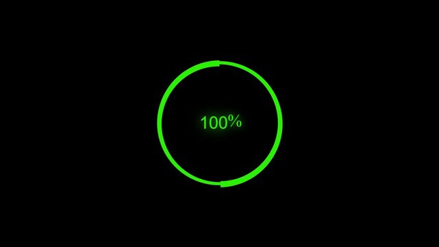 Minimal circular progress indicator animation